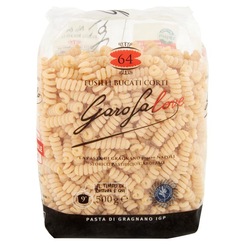 Garofalo Fusilli Bucati Corti 64 Pasta di Gragnano IGP 500 g