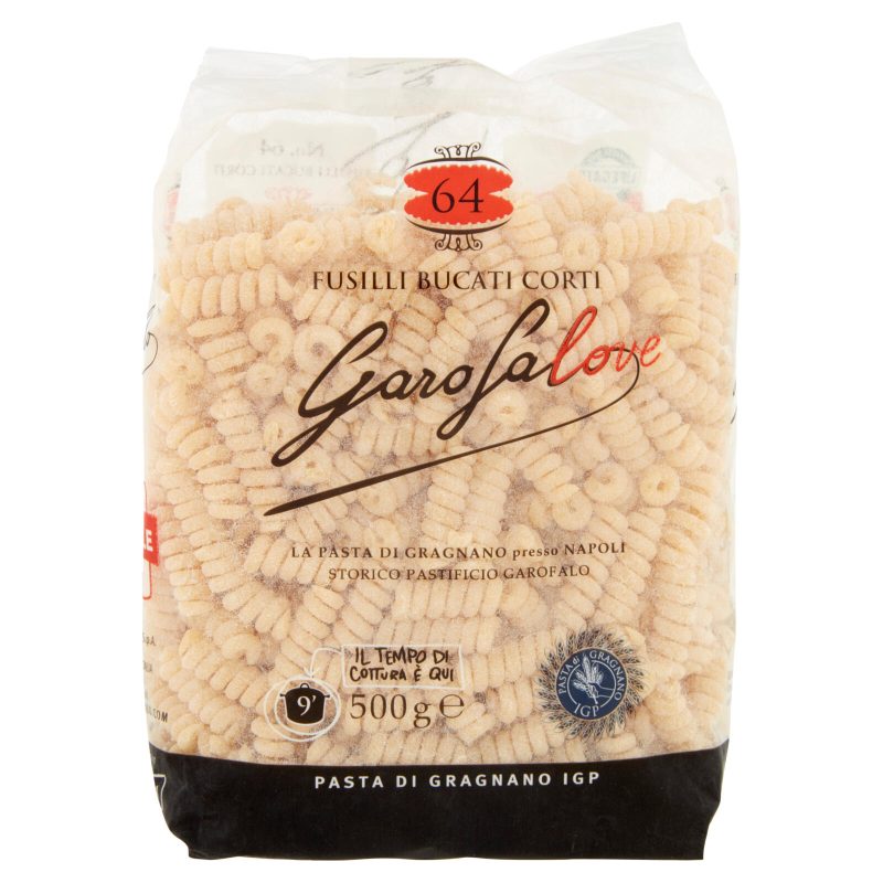 Garofalo Fusilli Bucati Corti 64 Pasta di Gragnano IGP 500 g