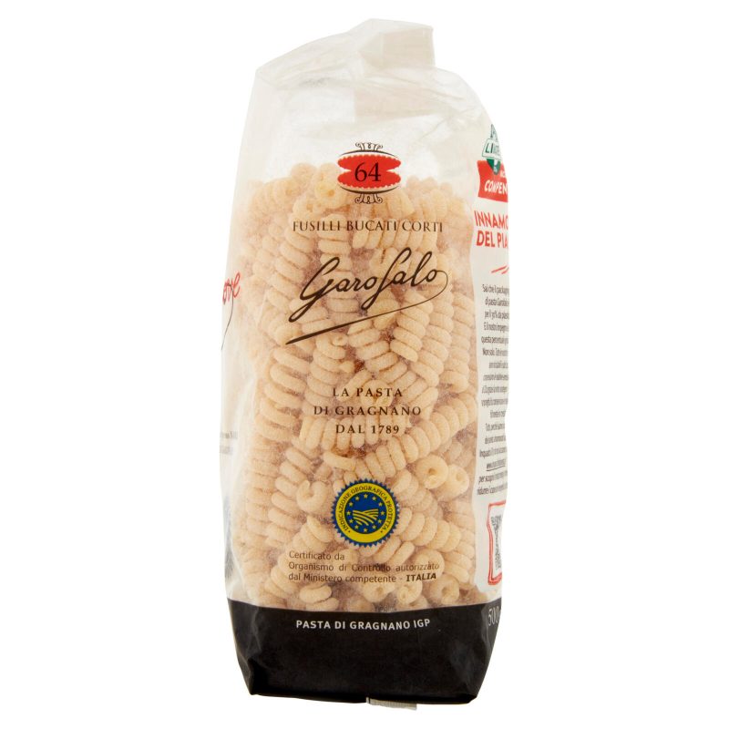 Garofalo Fusilli Bucati Corti 64 Pasta di Gragnano IGP 500 g