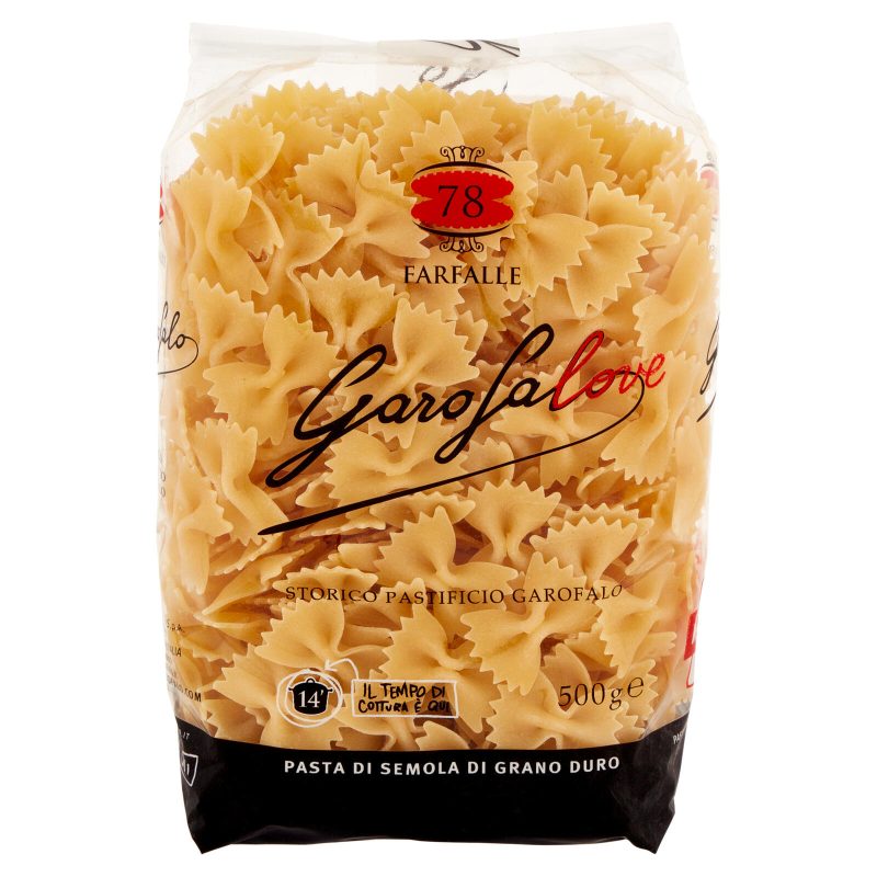 Garofalo Farfalle 78 Pasta di Semola di Grano Duro 500 g