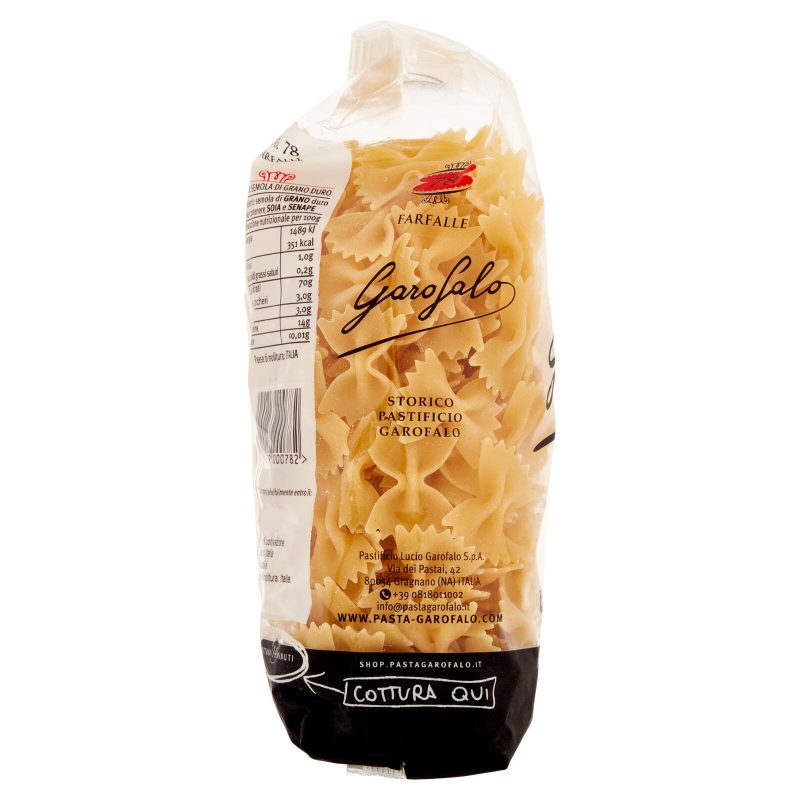 Garofalo Farfalle 78 Pasta di Semola di Grano Duro 500 g