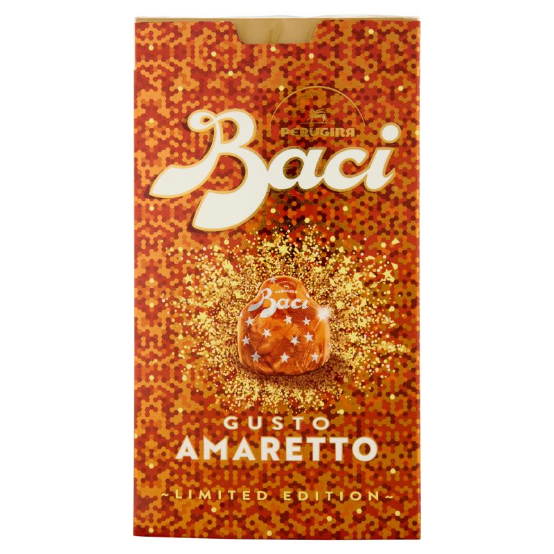 BACI PERUGINA Amaretto Cioccolatini Fondenti ripieni al Gianduia Scatola 150 g