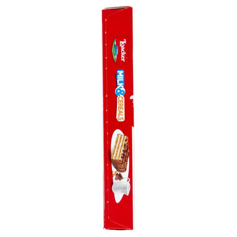 Loacker Milk & Cereals Barrette di Wafer e Cioccolato al Latte 4x25 g