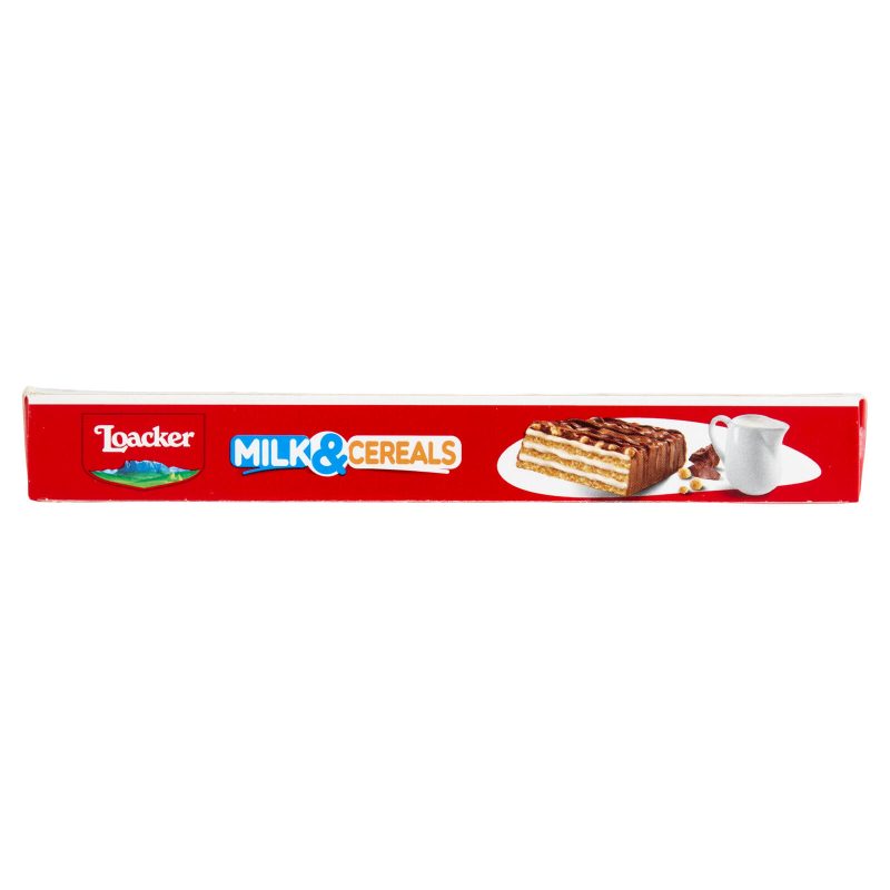 Loacker Milk & Cereals Barrette di Wafer e Cioccolato al Latte 4x25 g