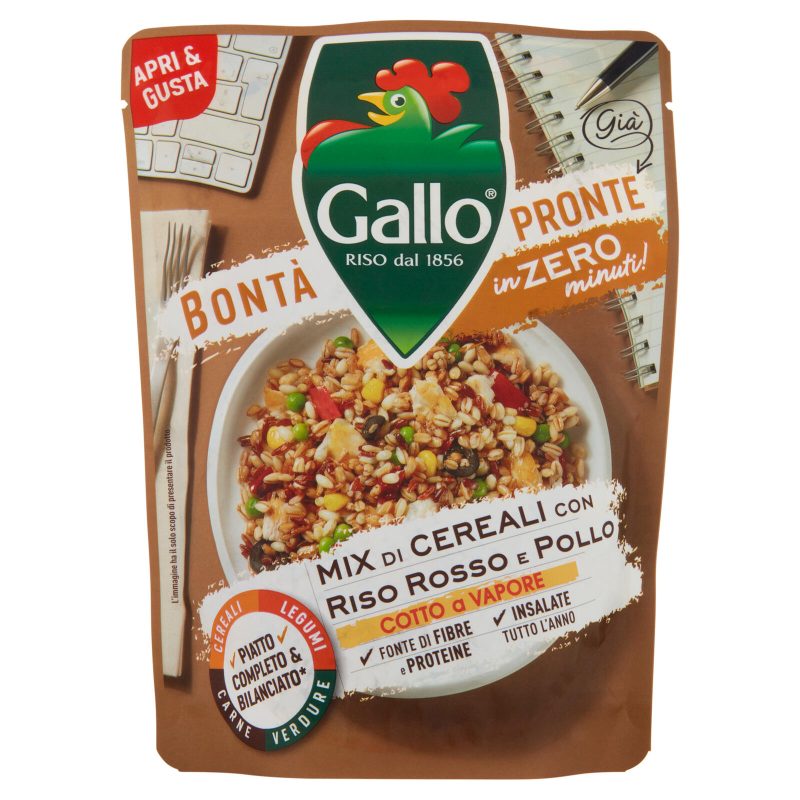 Gallo Bontà Pronte Mix di Cereali con Riso Rosso e Pollo 220 g