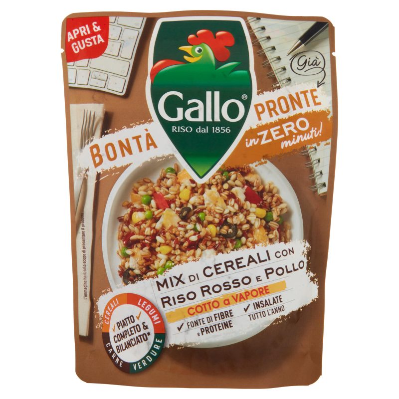 Gallo Bontà Pronte Mix di Cereali con Riso Rosso e Pollo 220 g