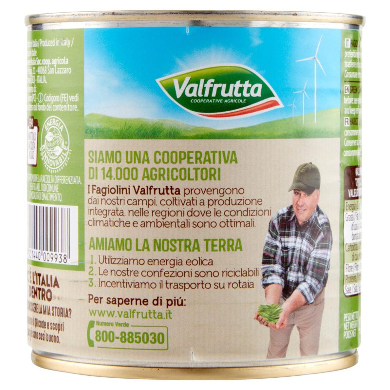 Valfrutta Fagiolini Medio Fini Italiani 400 g