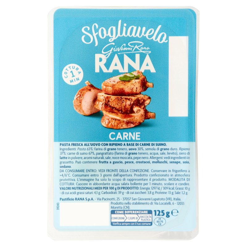 Giovanni Rana Sfogliavelo Carne 125 g