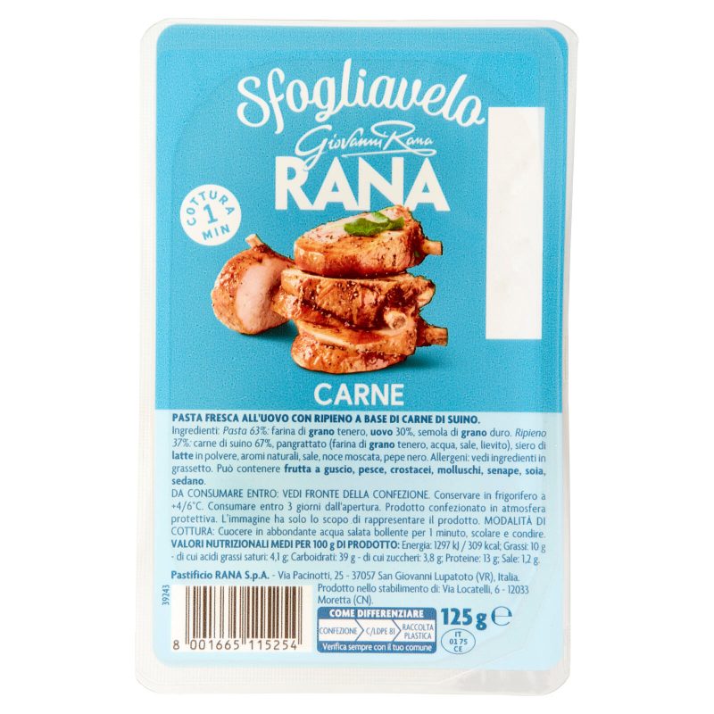 Giovanni Rana Sfogliavelo Carne 125 g