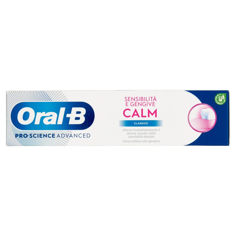 Oral-B Pro-Science Advanced Dentifricio Sensibilità e Gengive Calm Classico 75 ml