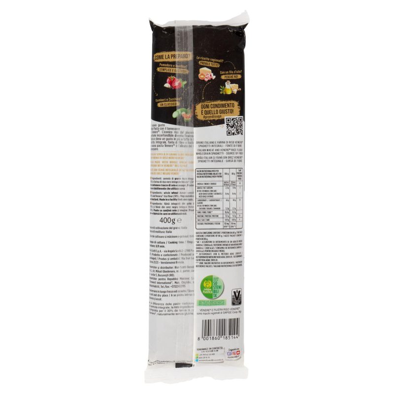 Riso Scotti Pasta Venere Integrale Spaghetti 400 g