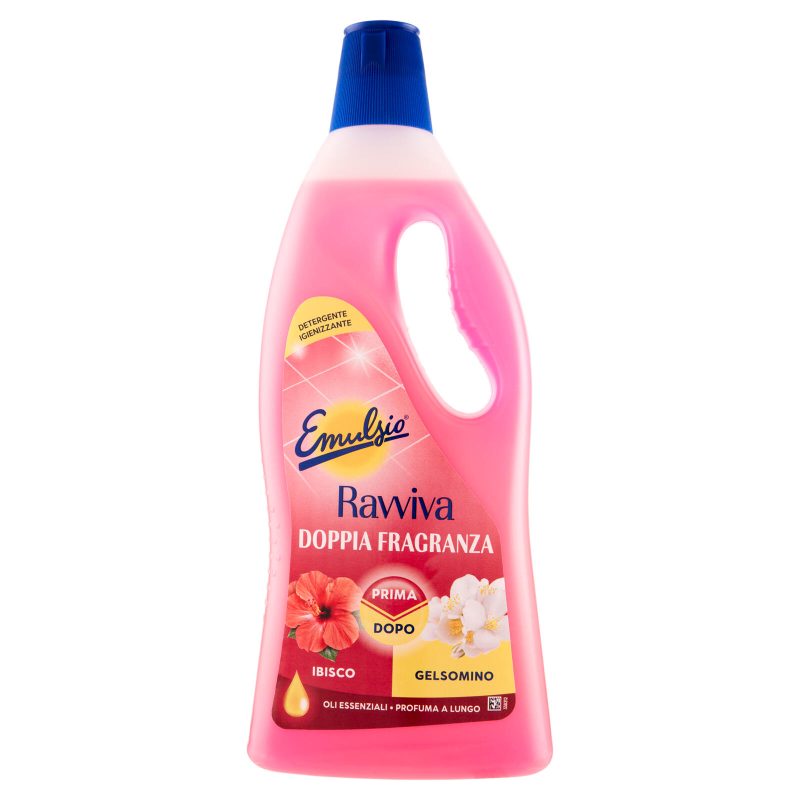 Emulsio Ravviva Doppia Fragranza Ibisco Gelsomino Detergente Igienizzante 750 ml