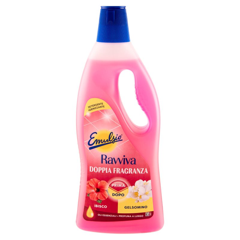 Emulsio Ravviva Doppia Fragranza Ibisco Gelsomino Detergente Igienizzante 750 ml