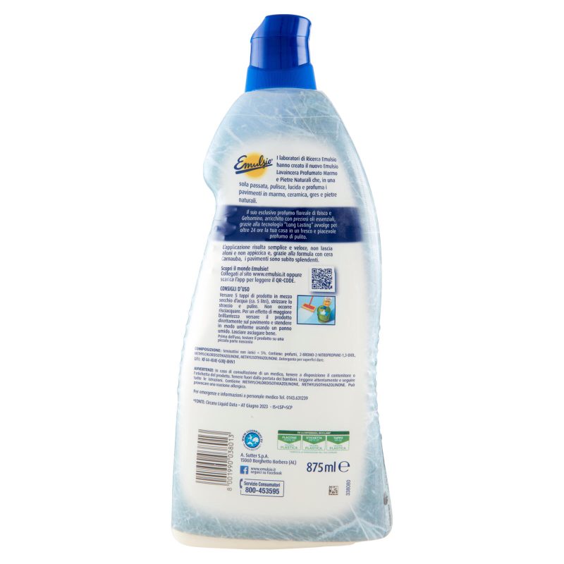 Emulsio Lavaincera Profumato Floreale Marmo e Pietre Naturali 875 ml