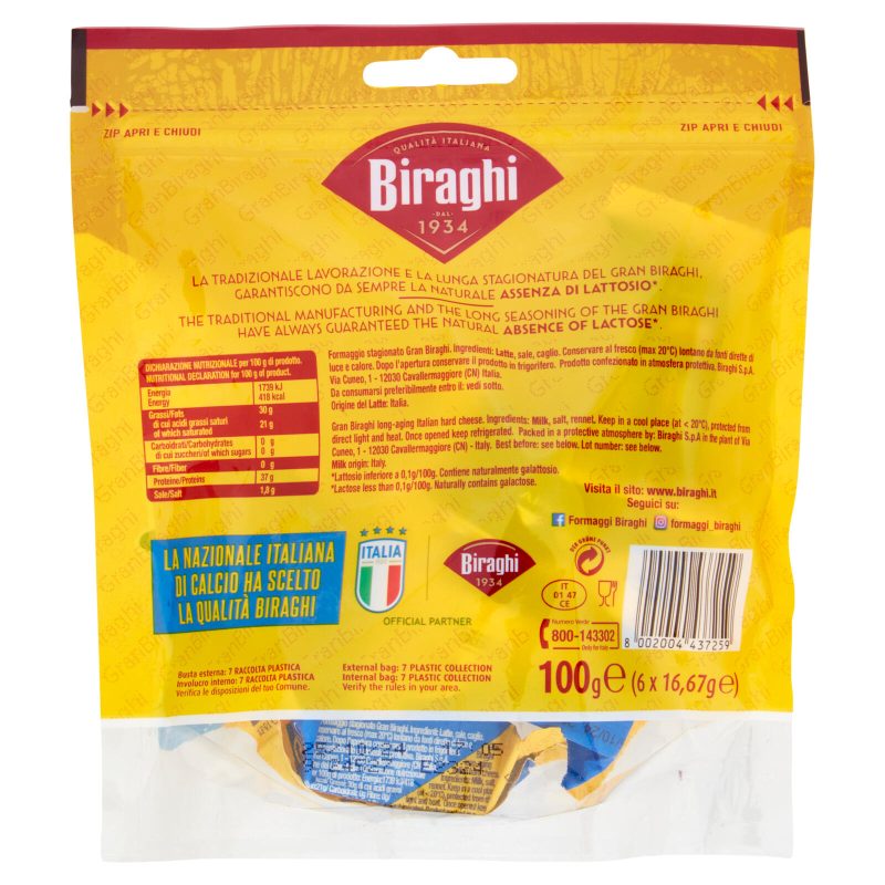 Biraghi Biraghini Snack 6 x 16,67 g