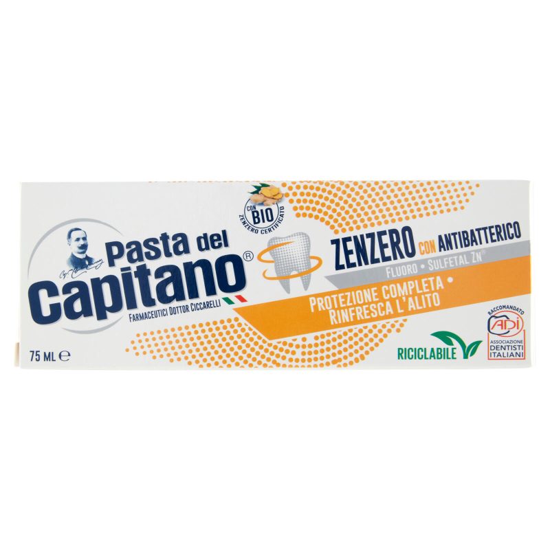 Pasta del Capitano Zenzero con Antibatterico 75 ml