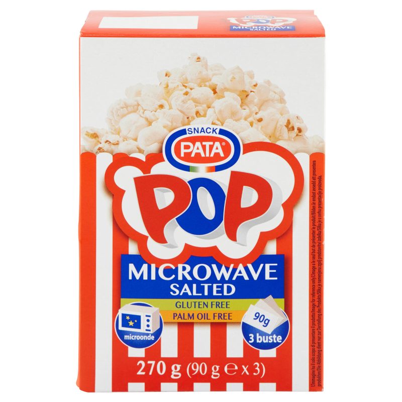 Pata Pop Microwave Salted 3 x 90 g