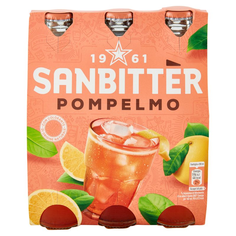 SANBITTÈR Pompelmo 3x20cl