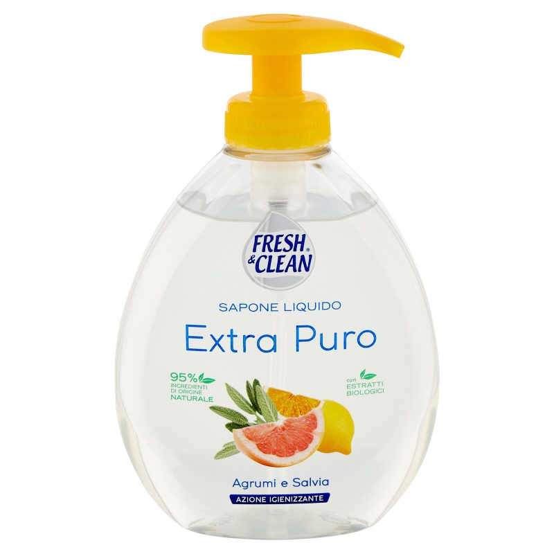 Fresh & Clean Sapone Liquido Extra Puro Agrumi e Salvia 300 ml