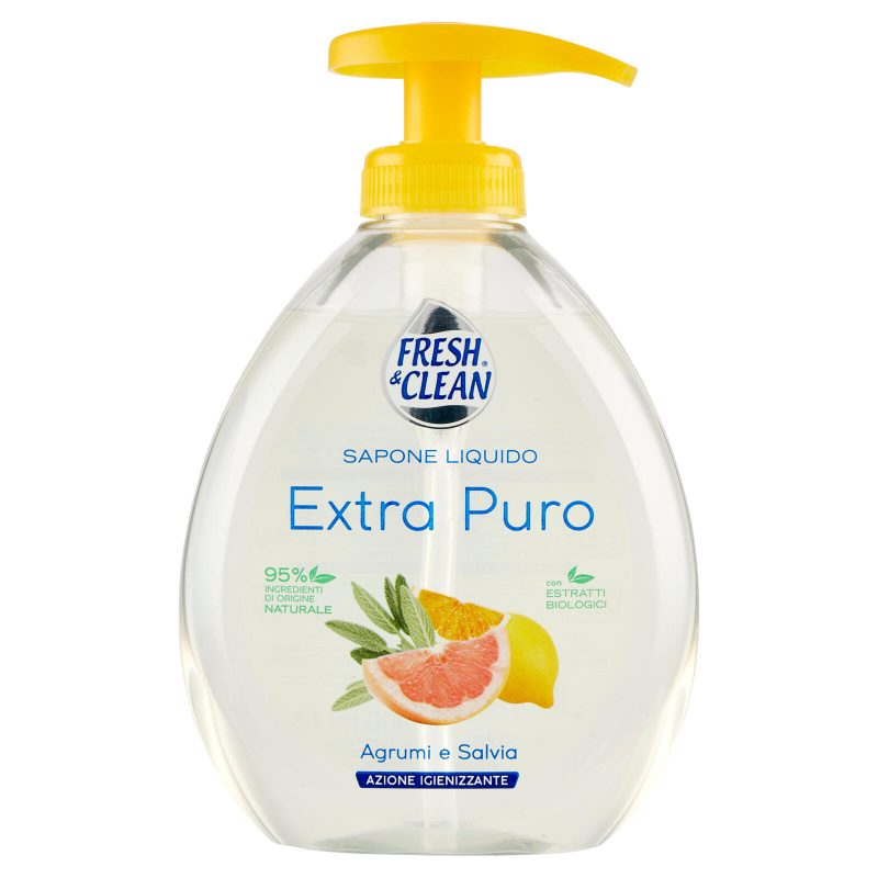 Fresh & Clean Sapone Liquido Extra Puro Agrumi e Salvia 300 ml