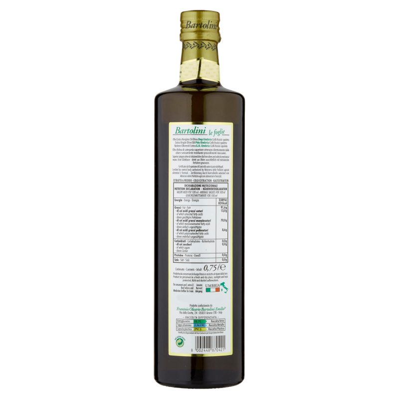 Bartolini Olio Extra Vergine di Oliva Umbria DOP 750 ml