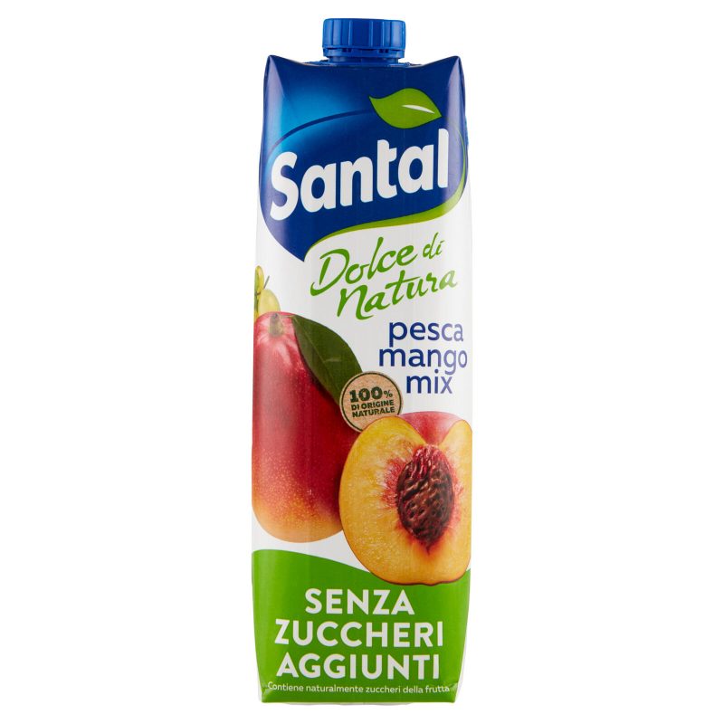 Santàl Dolce di Natura pesca mango mix Senza Zuccheri Aggiunti 1 lt