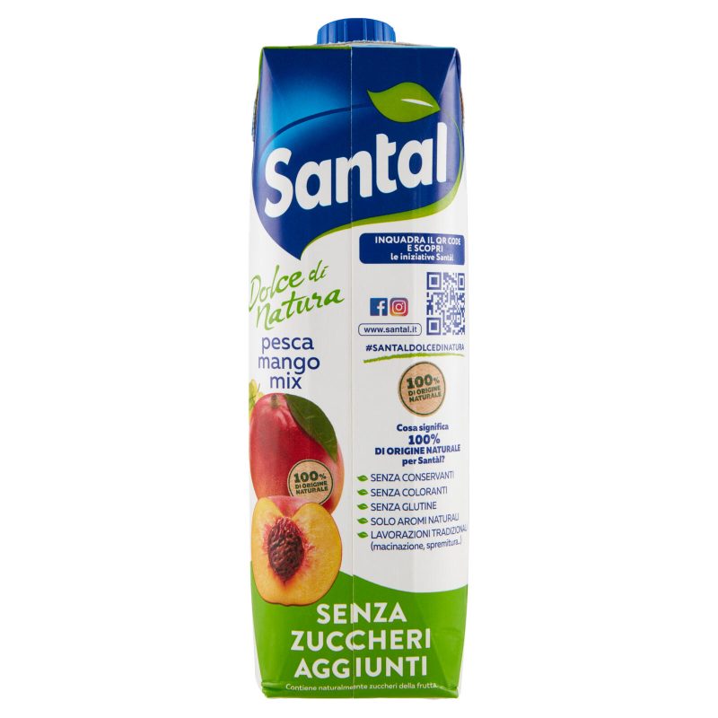 Santàl Dolce di Natura pesca mango mix Senza Zuccheri Aggiunti 1 lt