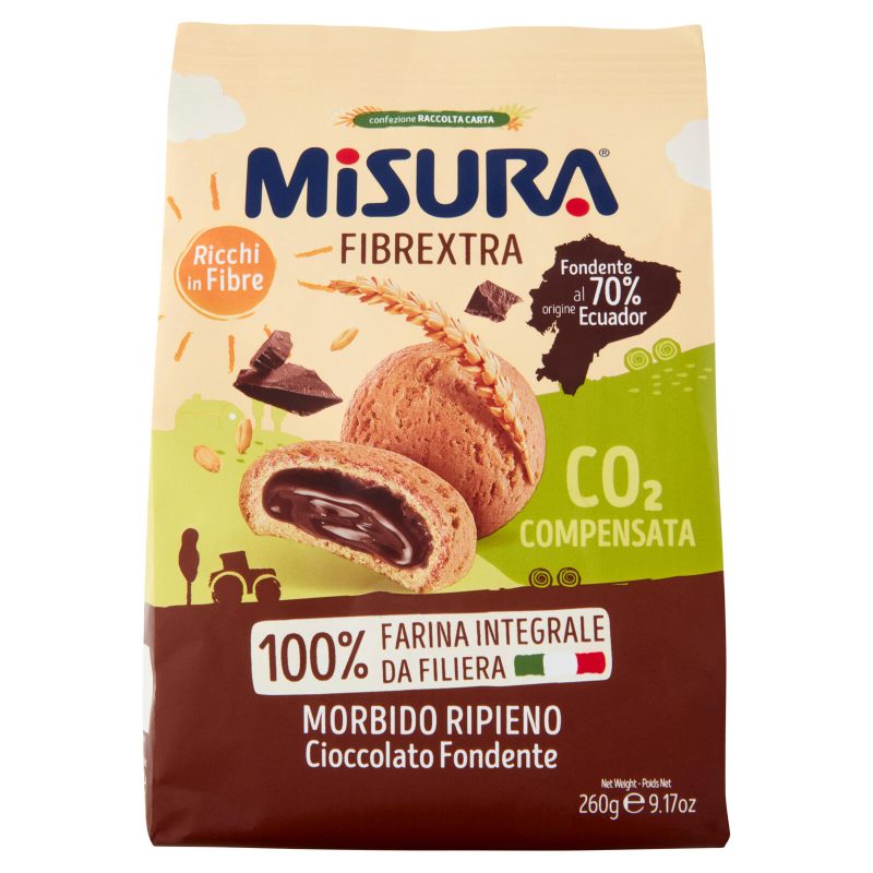 Misura Fibrextra Morbido Ripieno Cioccolato Fondente 260 g