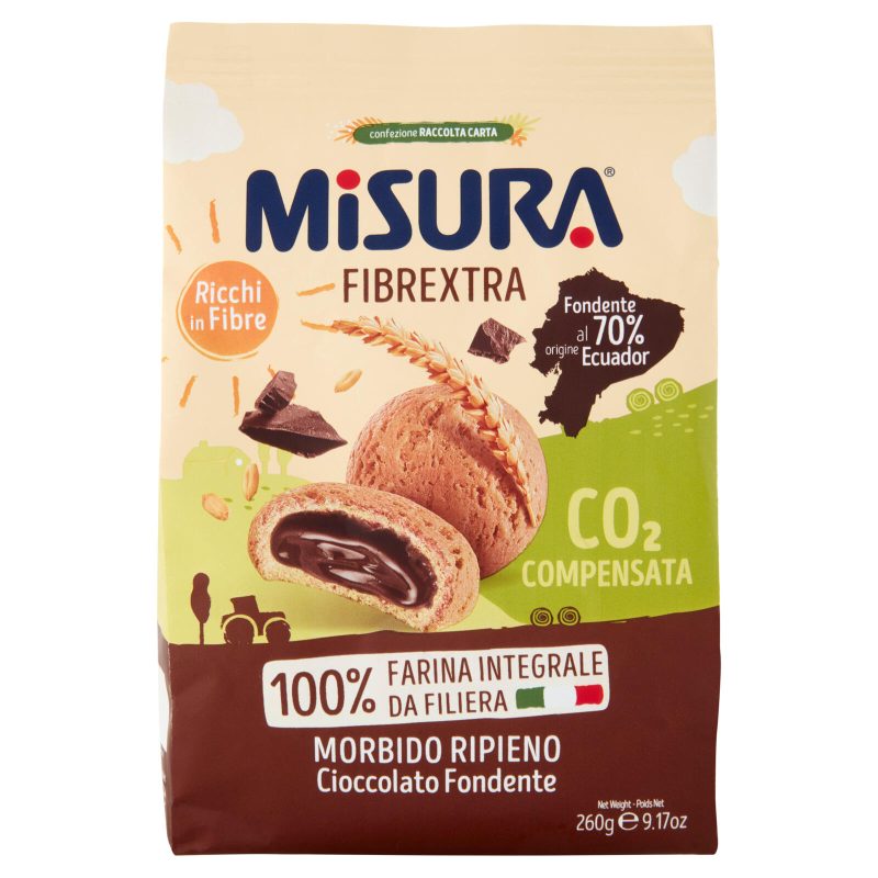 Misura Fibrextra Morbido Ripieno Cioccolato Fondente 260 g