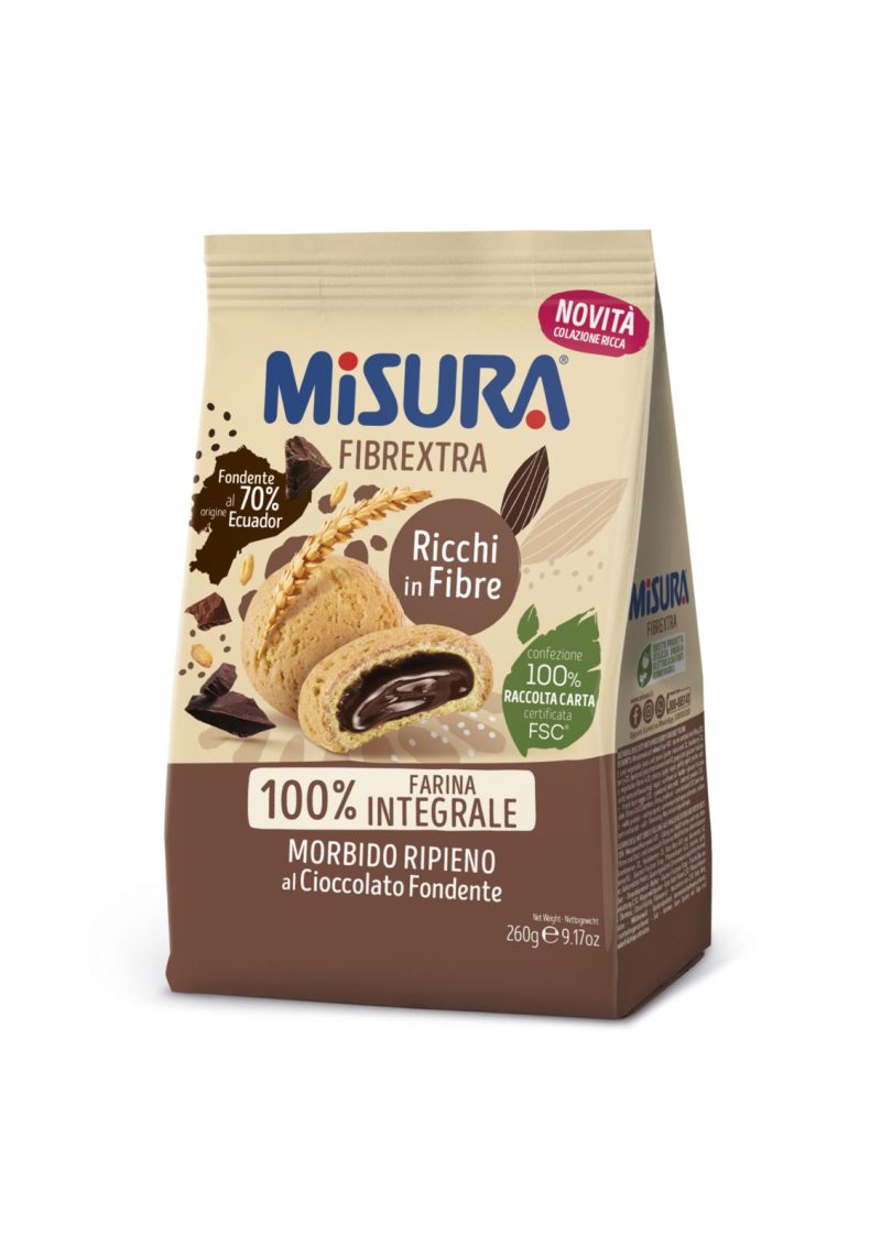 Misura Fibrextra Morbido Ripieno Cioccolato Fondente 260 g