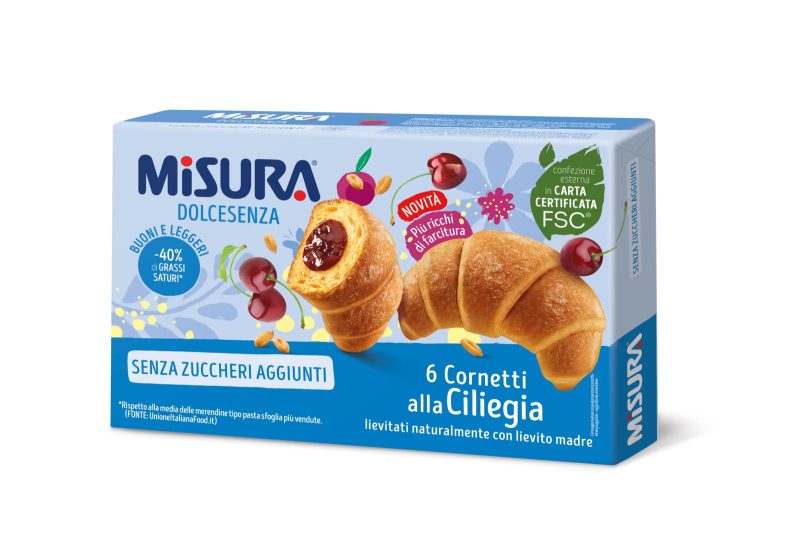 Misura Dolcesenza 6 Cornetti alla Ciliegia 298 g