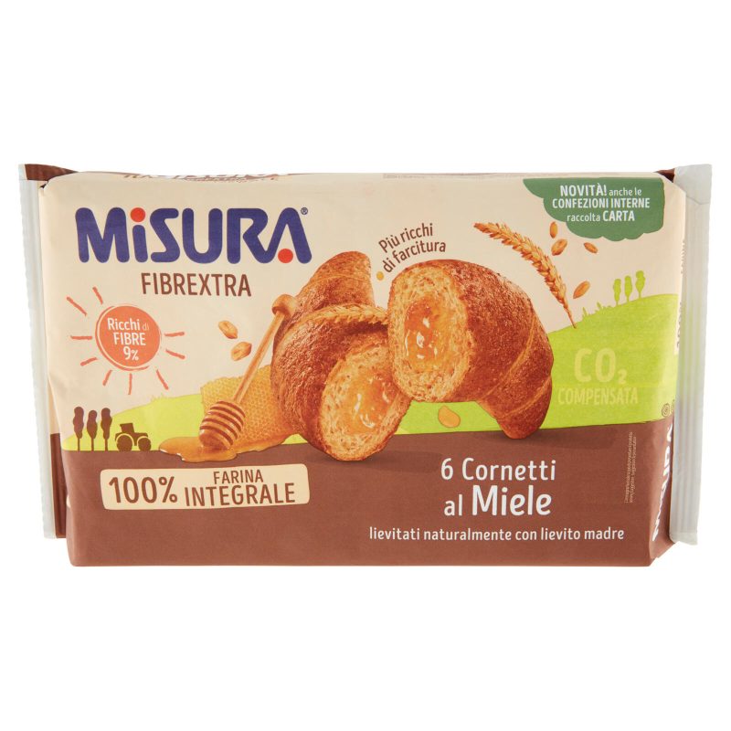 Misura Fibrextra 6 Cornetti al Miele 308 g