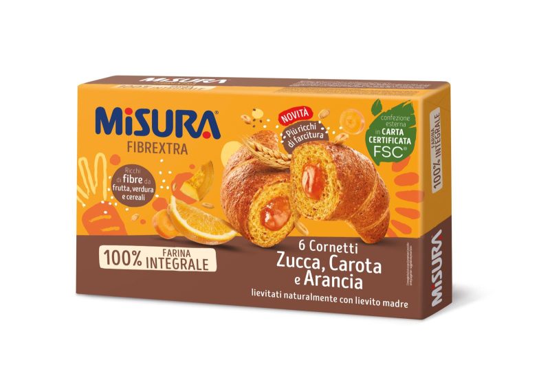 Misura Fibrextra 6 Cornetti Zucca, Carota e Arancia 308 g