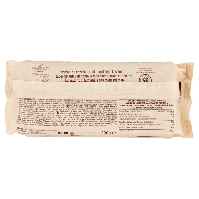 Forno Bonomi Sfogliatine Zuccherate 200 g