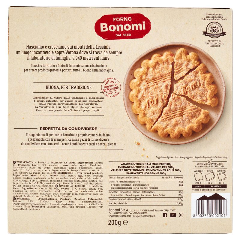 Forno Bonomi Tortafrolla di Verona 200 g