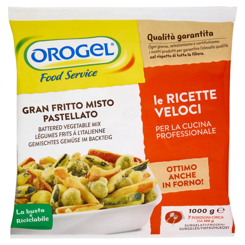 Orogel Food Service Gran Fritto Misto Pastellato Surgelati 1000 g