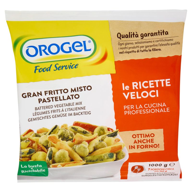 Orogel Food Service Gran Fritto Misto Pastellato Surgelati 1000 g