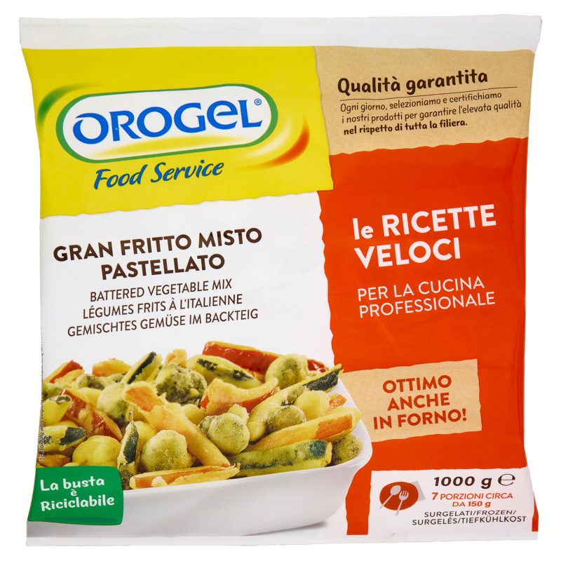 Orogel Food Service Gran Fritto Misto Pastellato Surgelati 1000 g