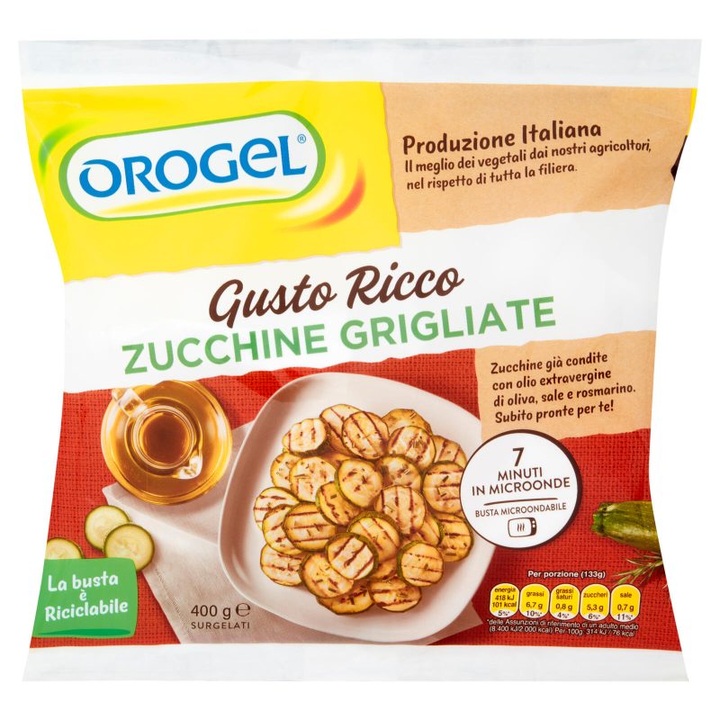 Orogel Gusto Ricco Zucchine Grigliate Surgelati 400 g