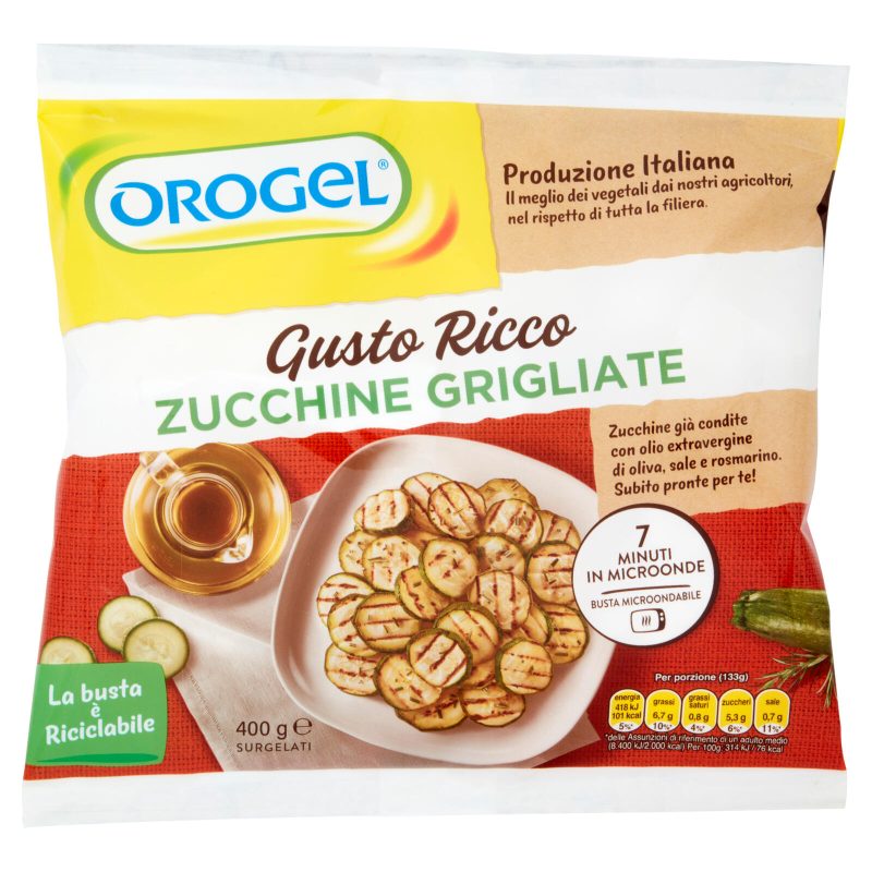 Orogel Gusto Ricco Zucchine Grigliate Surgelati 400 g