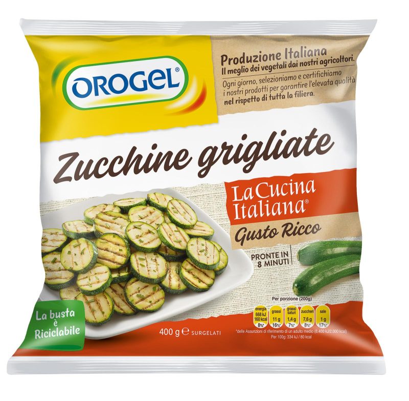 Orogel Gusto Ricco Zucchine Grigliate Surgelati 400 g