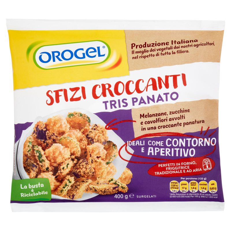 Orogel Sfizi Croccanti Tris Panato Surgelati 400 g