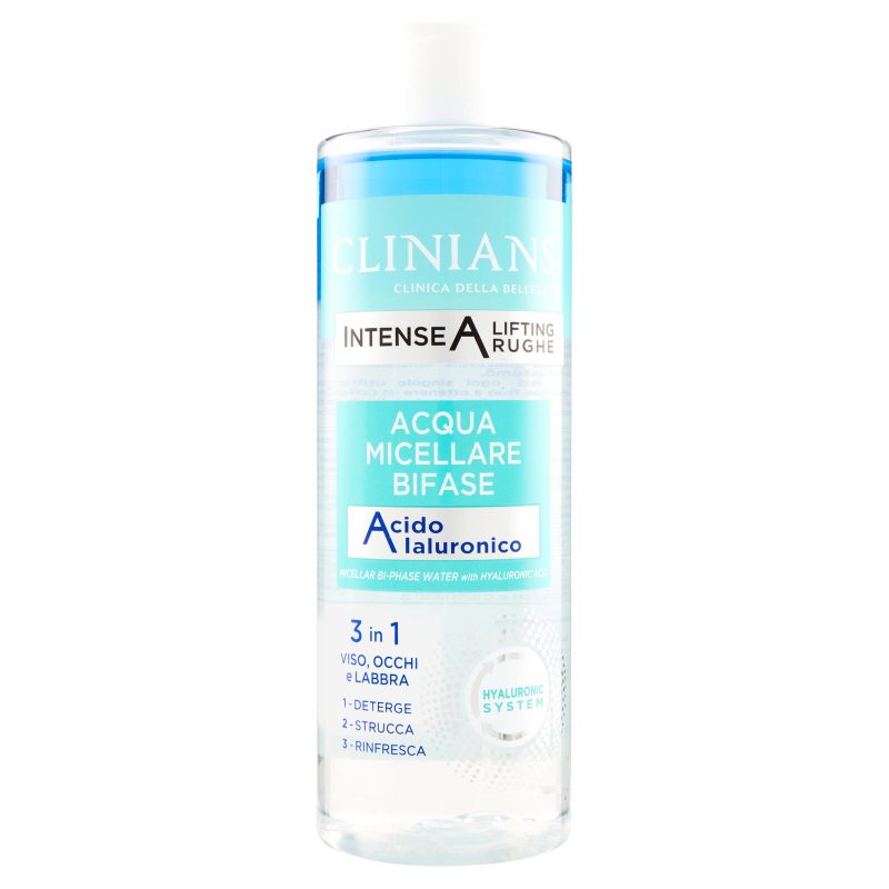 Clinians Intense A Lifting Rughe Acqua Micellare Bifase Acido Ialuronico 400 mL