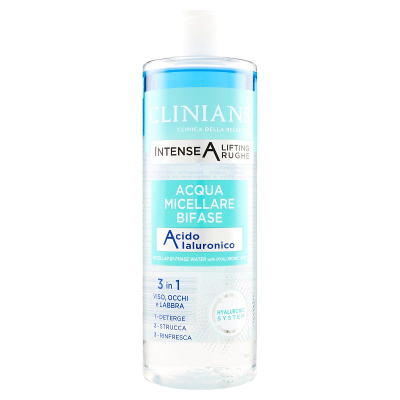 Clinians Intense A Lifting Rughe Acqua Micellare Bifase Acido Ialuronico 400 mL