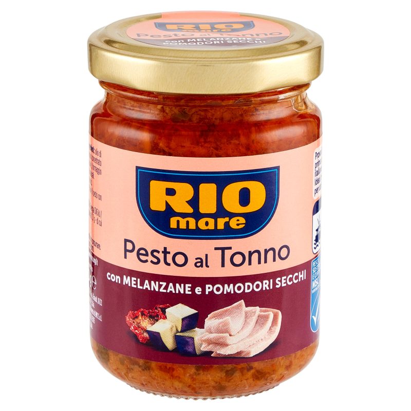 Rio mare Pesto al Tonno con Melanzane e Pomodori Secchi 130 g