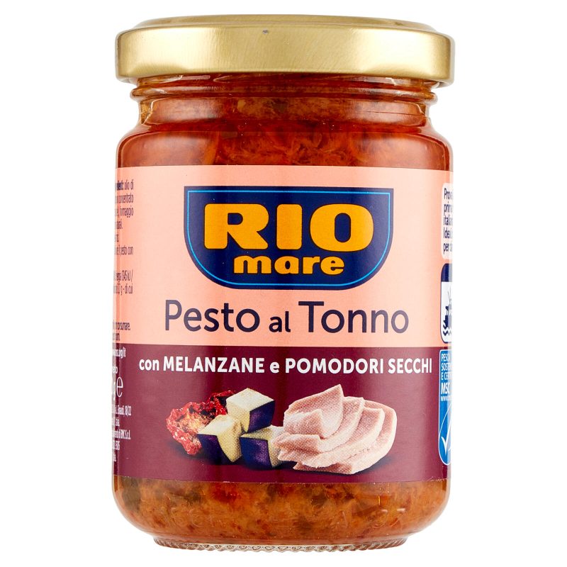 Rio mare Pesto al Tonno con Melanzane e Pomodori Secchi 130 g