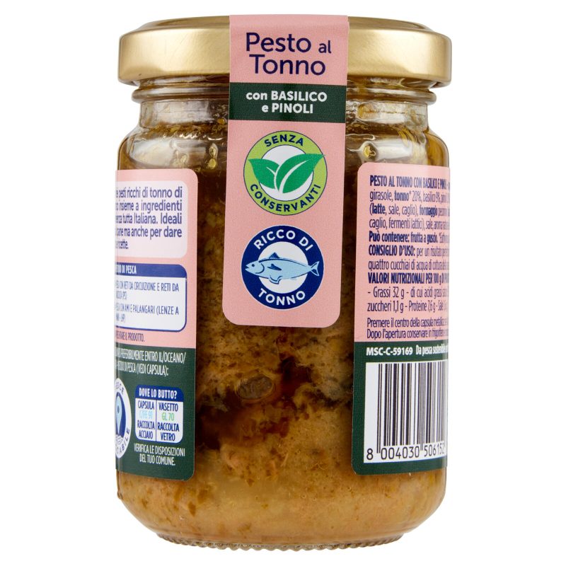 Rio mare Pesto al Tonno con Basilico e Pinoli 130 g