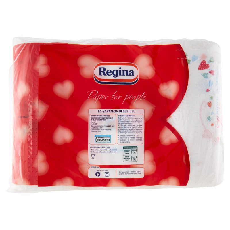 Regina di Cuori carta cucina 3 rotoli