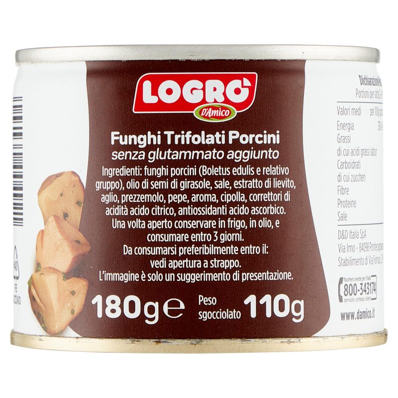 Logrò Funghi Trifolati Porcini 180 g