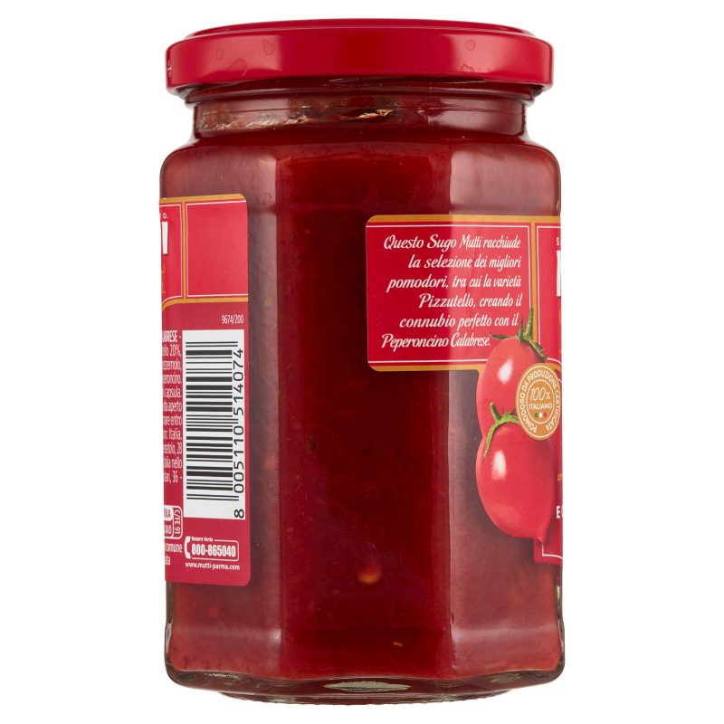 Mutti Sugo con Pomodoro Pizzutello e con Peperoncino Calabrese 280 g